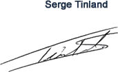 Signature Serge Tinland