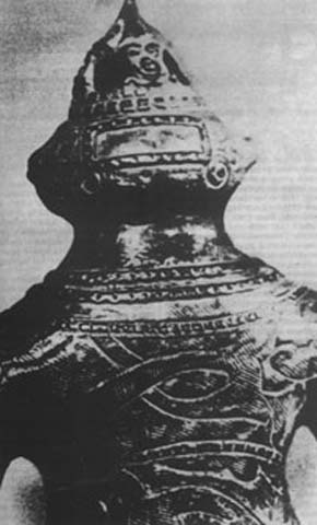 Japanese statue in a spacesuit, 900 years BC, Hondo, Japan