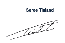 Signature Serge Tinland
